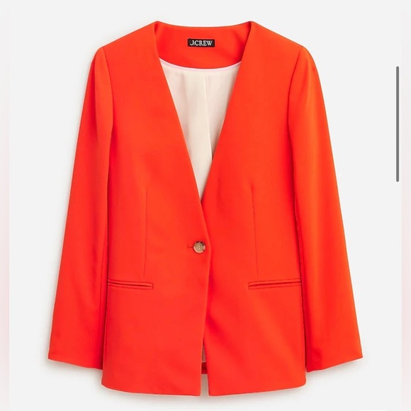 J. Crew Jackets & Blazers - New JCrew Alfie collarless blazer in city crepe